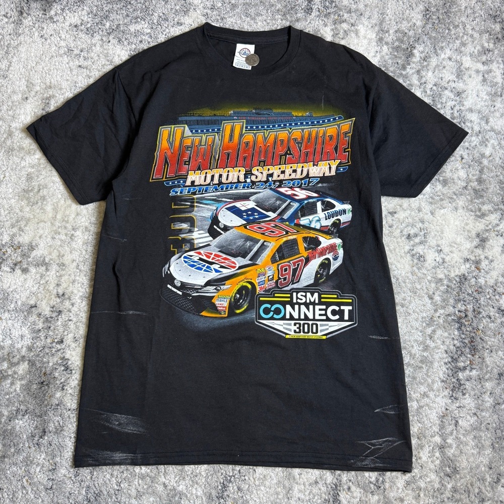 NASCAR New Hampshire Motor Speedway 2017 ISM Connect 300 Shirt Mens M Black